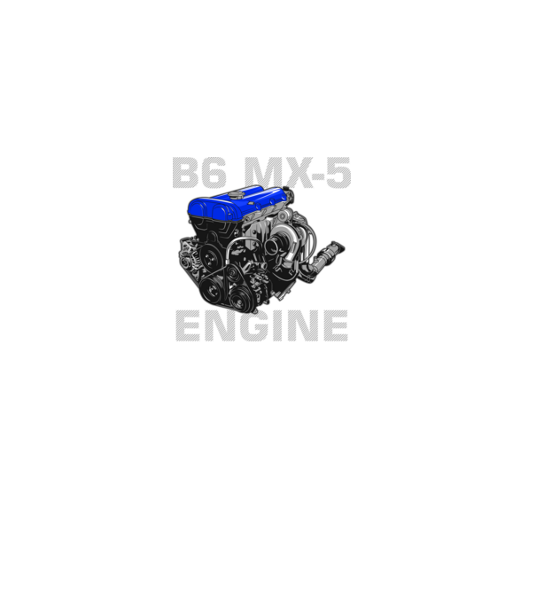 Mazda B6 MX-5 Engine (motor) minta fekete pólón
