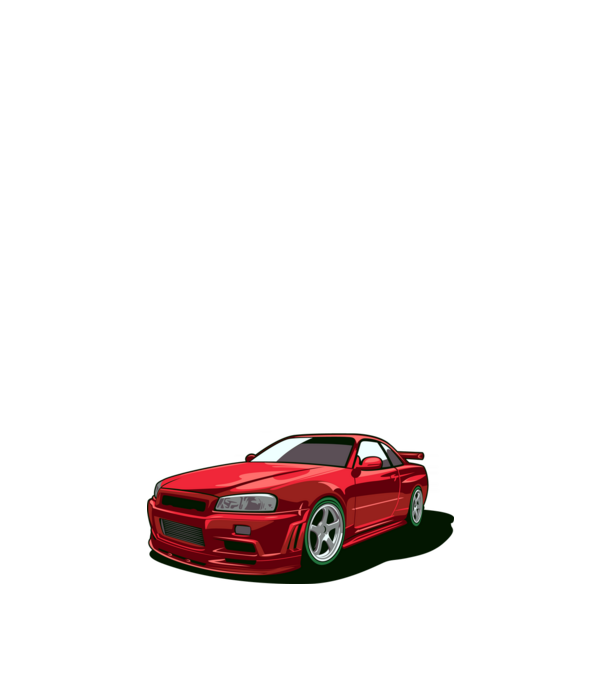 Nissan Skyline GTR minta fehér pólón