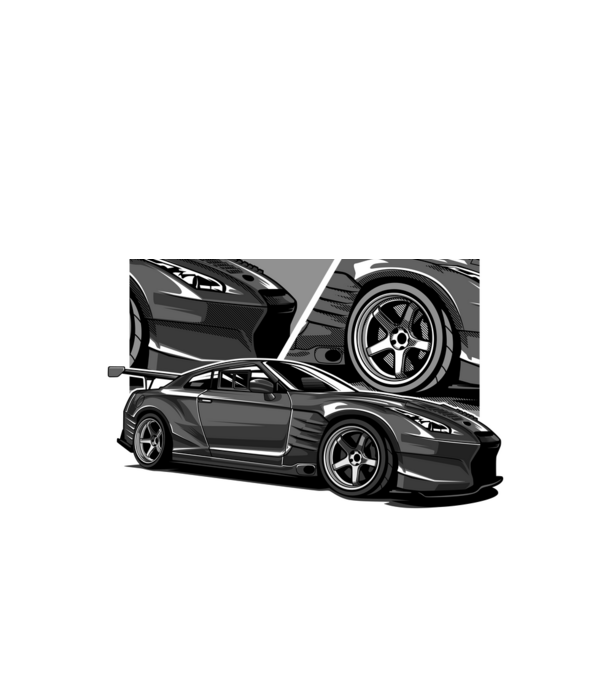 Nissan GT-R minta fekete pólón
