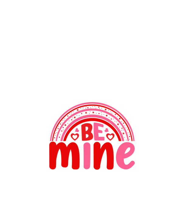 Be Mine - Légy az enyém minta fekete pólón