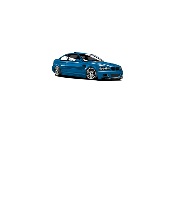 BMW M3 E46 Coupe minta fehér pólón