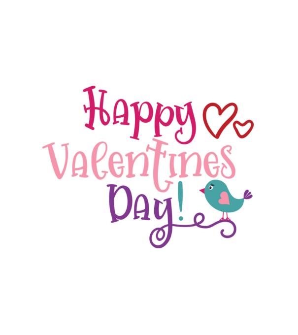 Boldog Valentin-napot - Happy Valentines Day! minta fehér pólón
