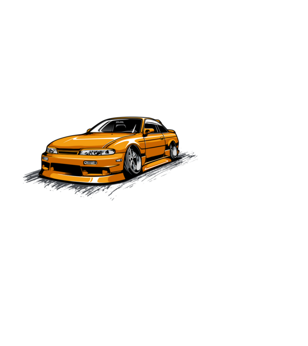 Nissan 240SX minta fekete pólón