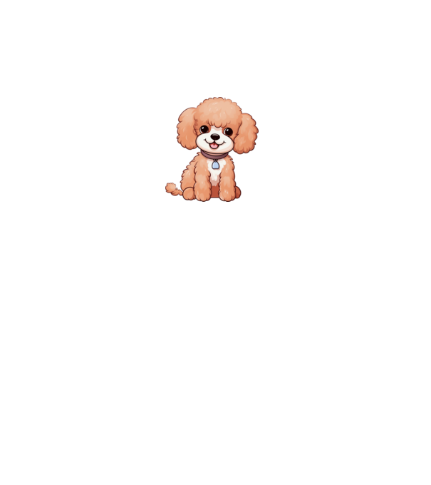 Aranyos kiskutya - Uszkár (Poodle) minta fehér pólón