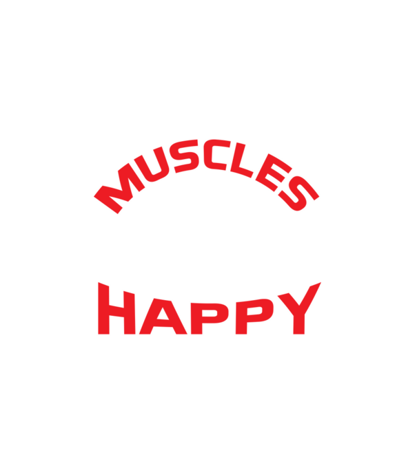 Sore muscles happy pain - Fájó izmok, boldog fájdalom minta fekete pólón