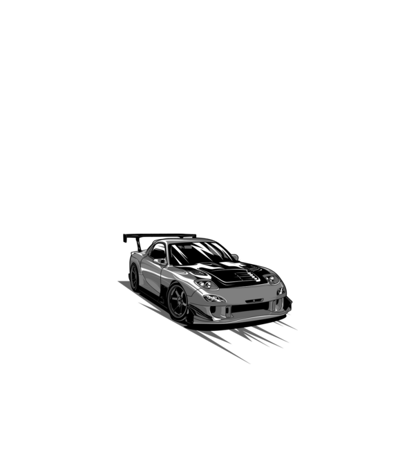 Mazda RX-7  minta fehér pólón