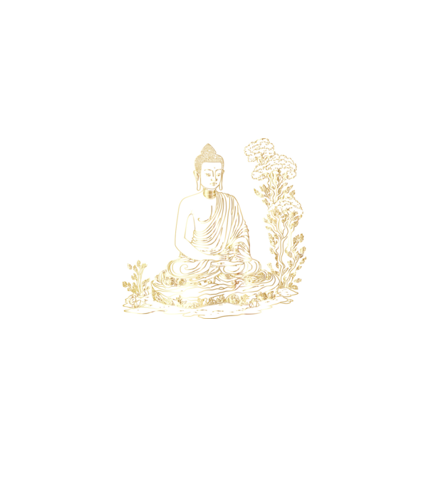 Buddha minta szürke pólón