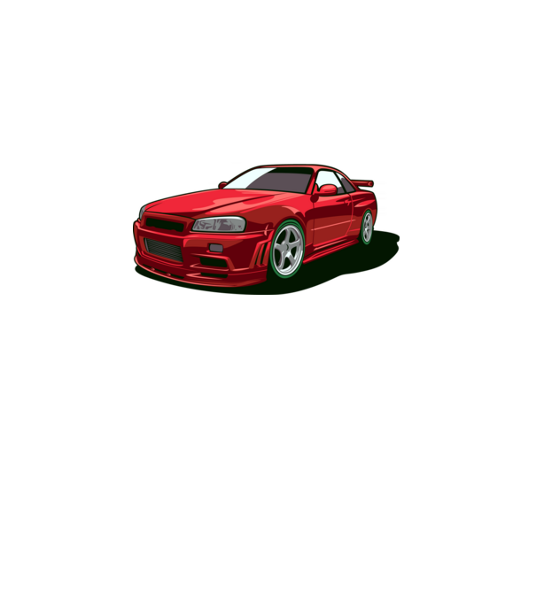 Nissan Skyline GTR minta fehér pólón