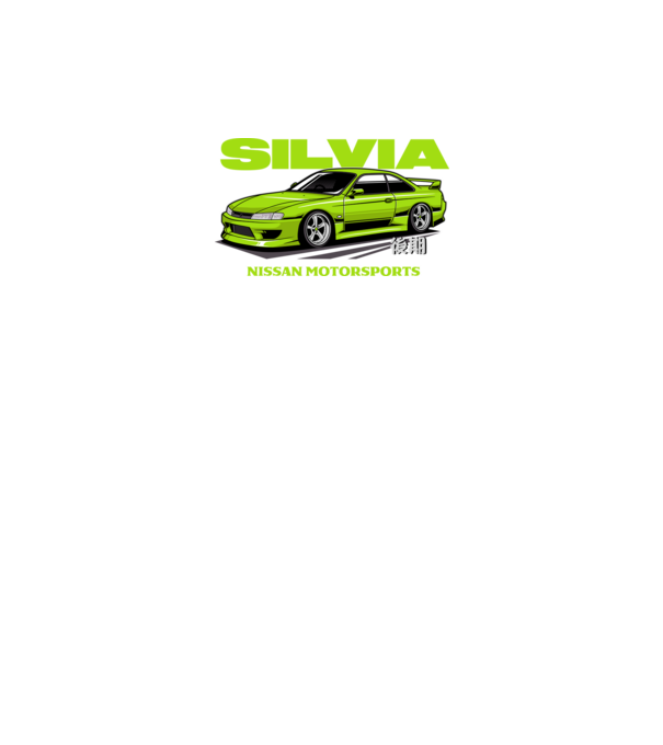 Nissan Silvia S14 minta fekete pólón