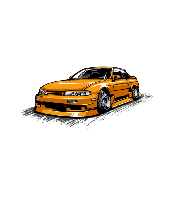 Nissan 240SX minta fehér pólón