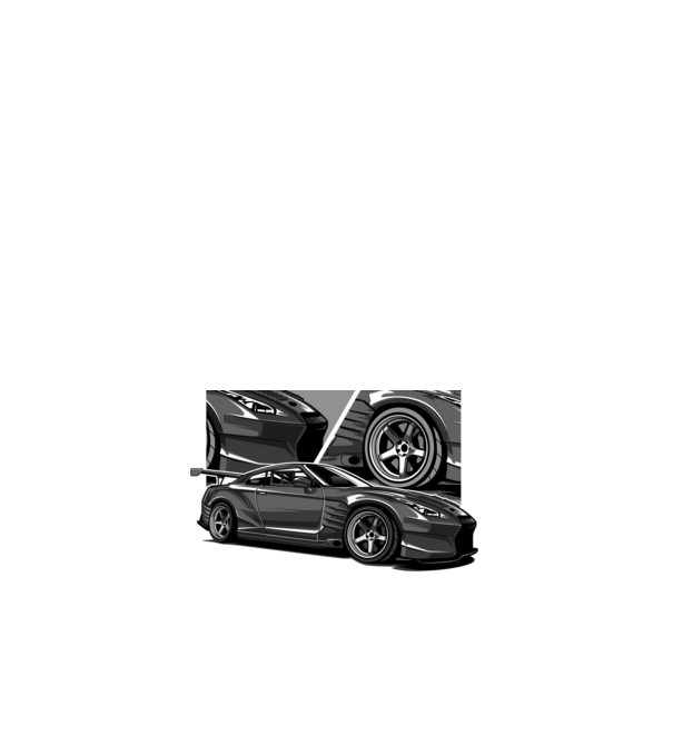 Nissan GT-R minta fehér pólón