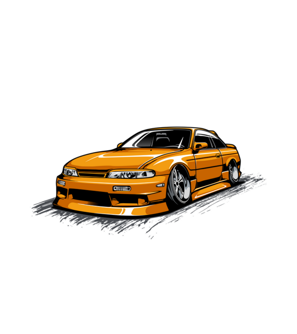 Nissan 240SX minta fehér pólón