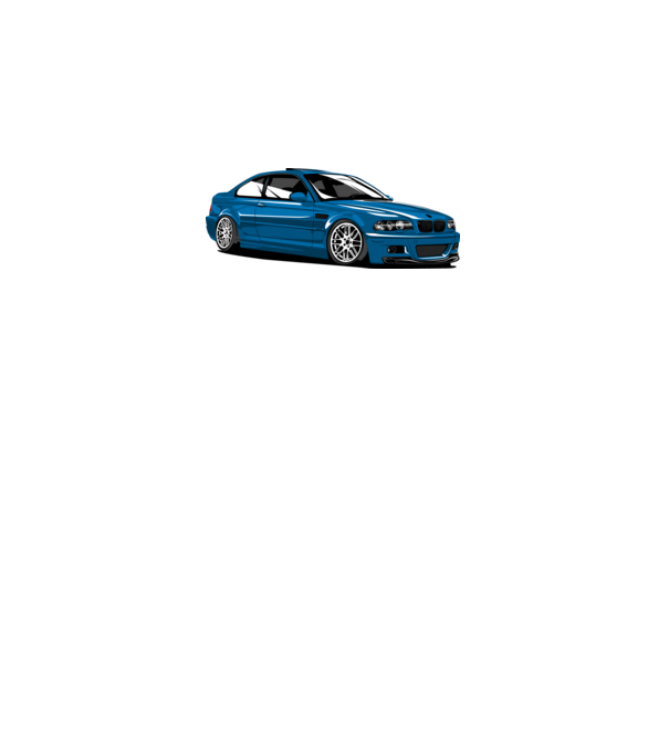 BMW M3 E46 Coupe minta fehér pólón