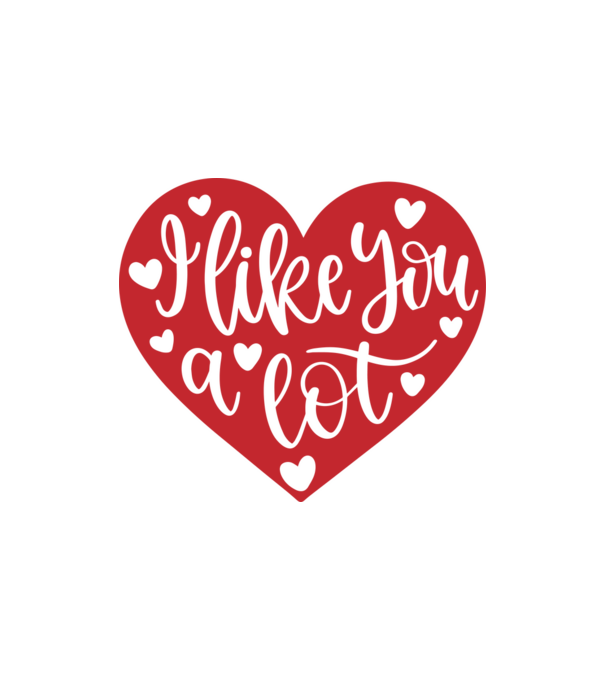 I Like You A Lot - Nagyon kedvellek minta homokszín pólón