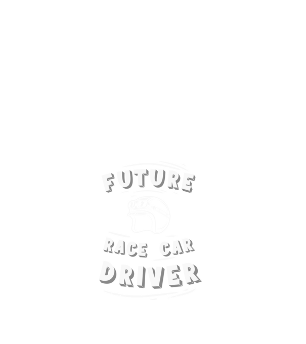 Future race car driver - Leendő autóversenyző minta fehér pólón