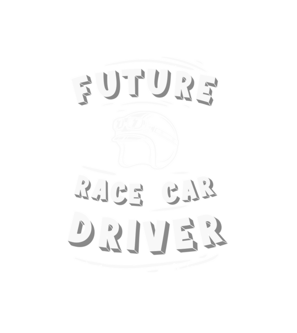 Future race car driver - Leendő autóversenyző  minta fehér pólón