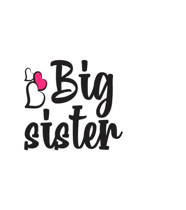 Big Sister minta fehér pólón