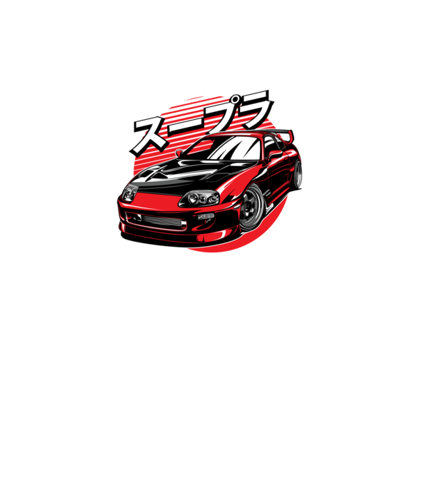 Toyota Supra  minta fekete pólón