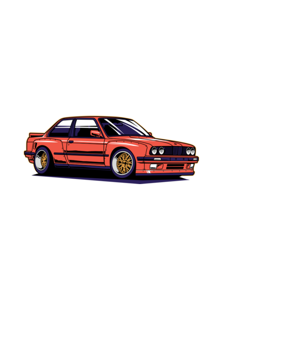 BMW E30 minta fekete pólón