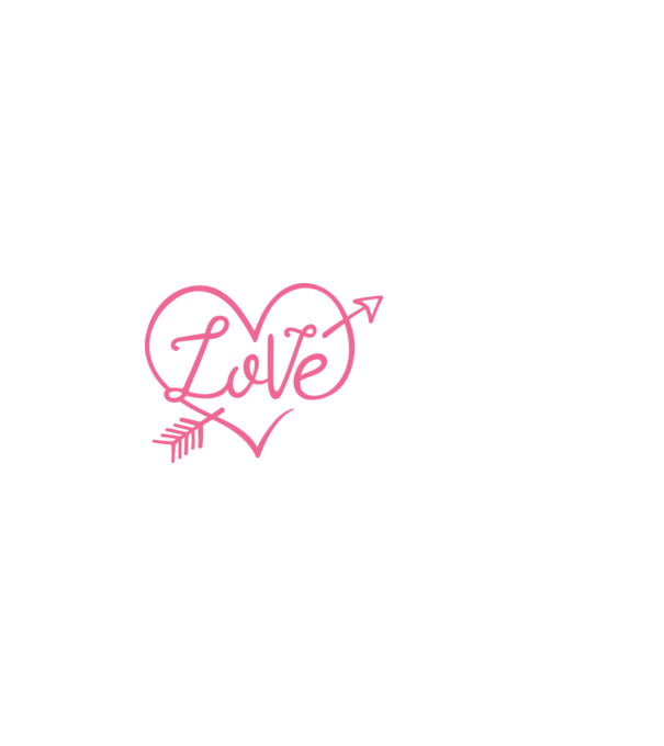 Love - Szerelem, Szeretet minta fekete pólón