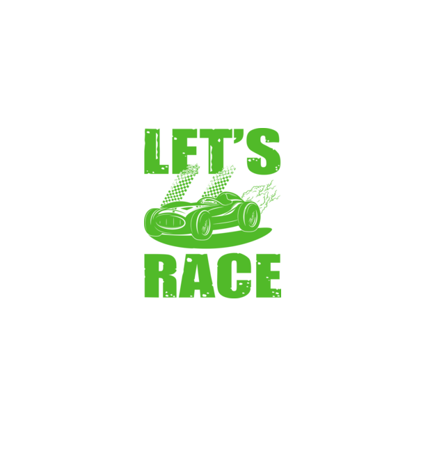 Let's Race - Versenyezzünk! minta homokszín pólón