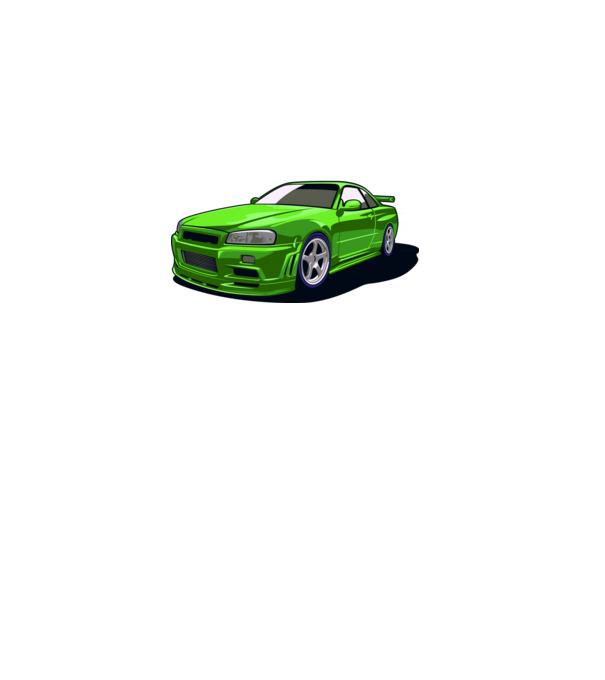 Nissan Skyline GTR minta fehér pólón