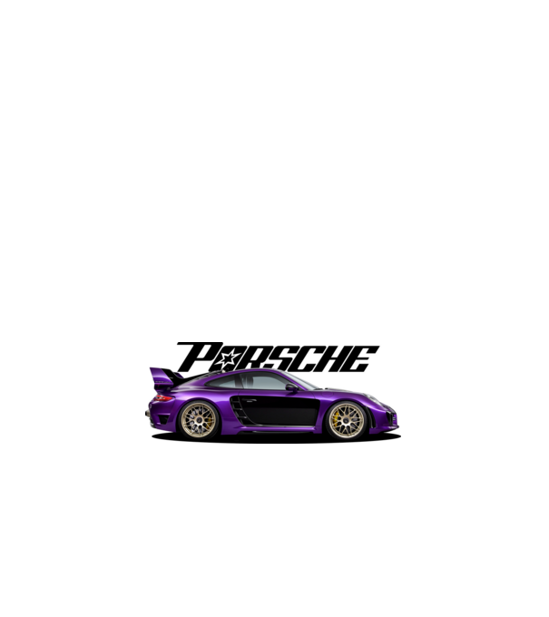 Porsche 911 GT minta fehér pólón