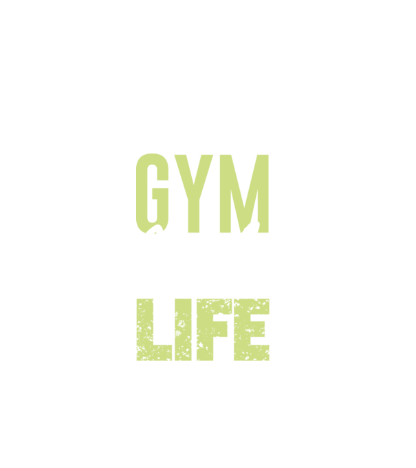 Gym Is My Life - Az edzőterem az életem minta fekete pólón