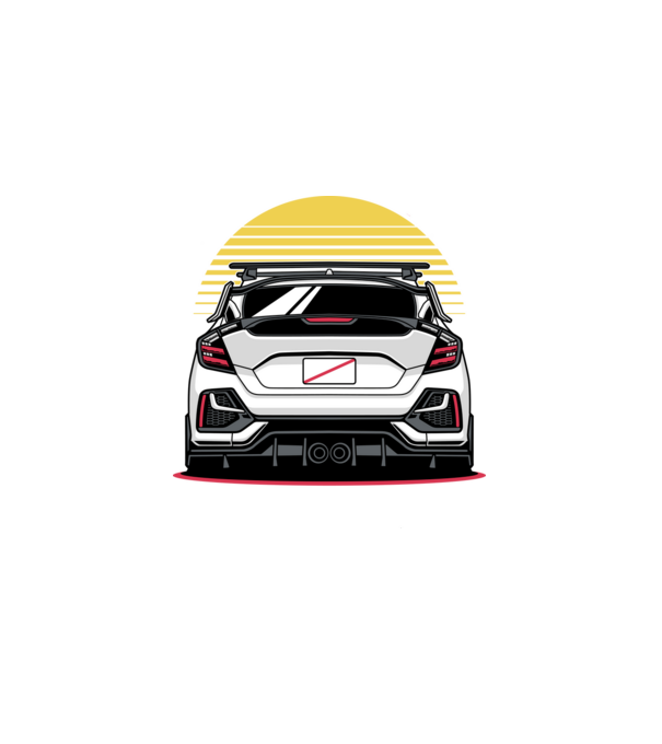 Honda Civic minta fekete pólón