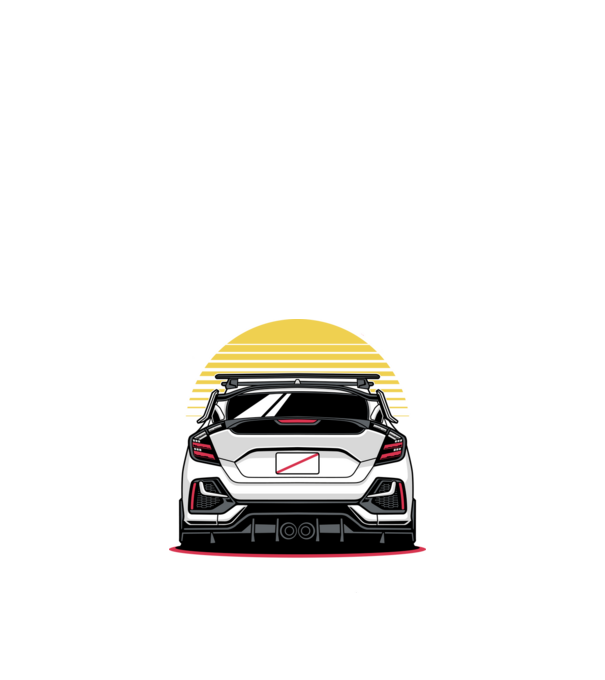 Honda Civic minta fehér pólón