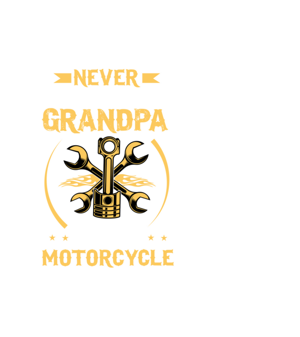 ˝Soha ne becsüld alá a motoros nagypapát˝ minta fehér pólón