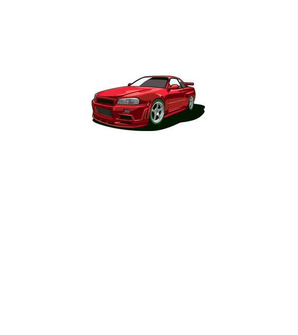 Nissan Skyline GTR minta fehér pólón