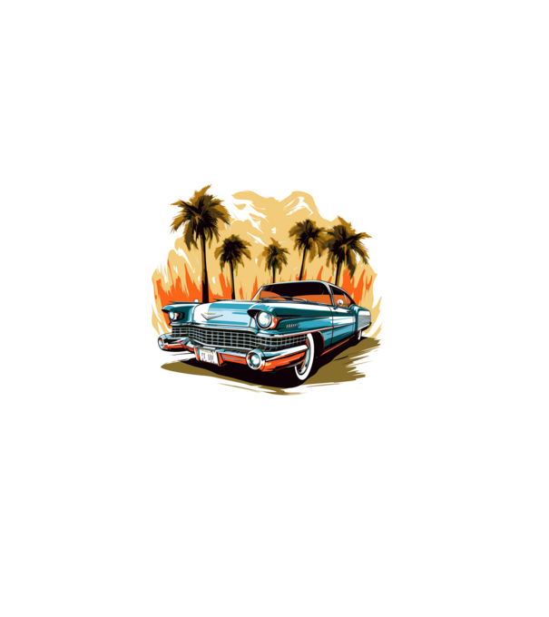 Cadillac minta fehér pólón