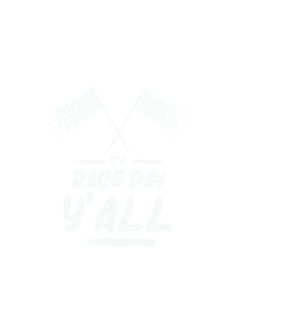 It's race day y'all - Versenynap van! minta fekete pólón