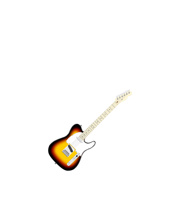 Telecaster gitár minta fehér pólón