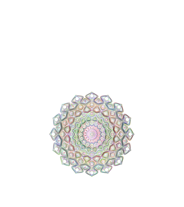 Mandala minta fehér pólón