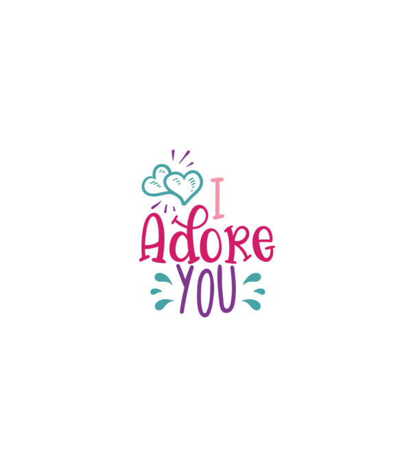 I Adore You - Imádlak minta homokszín pólón