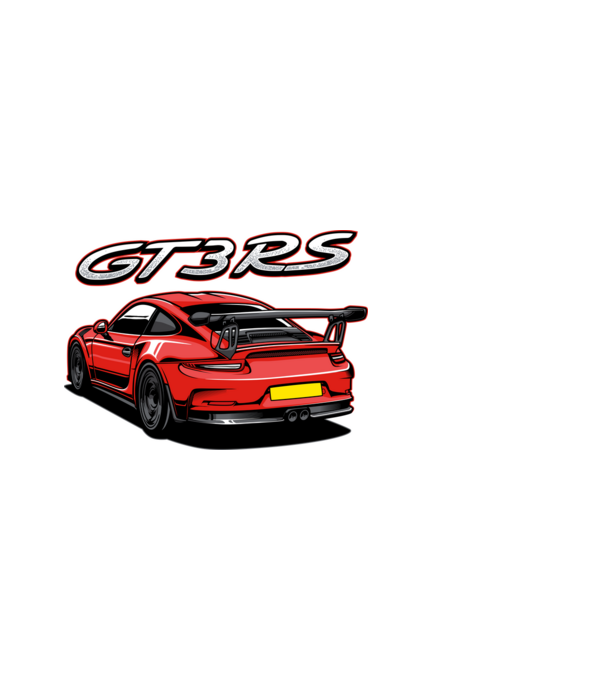 Porsche 911 GT3 minta fehér pólón