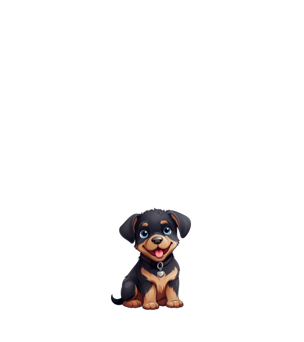 Aranyos kiskutya - Rottweiler minta fehér pólón