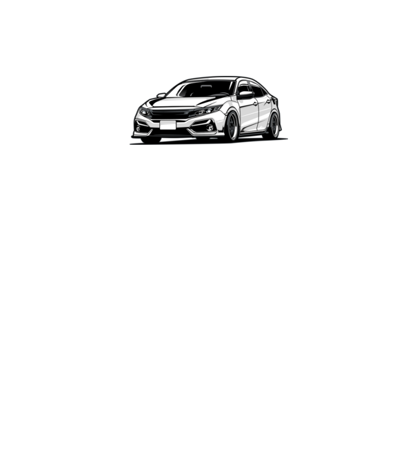 Honda Civic minta fekete pólón