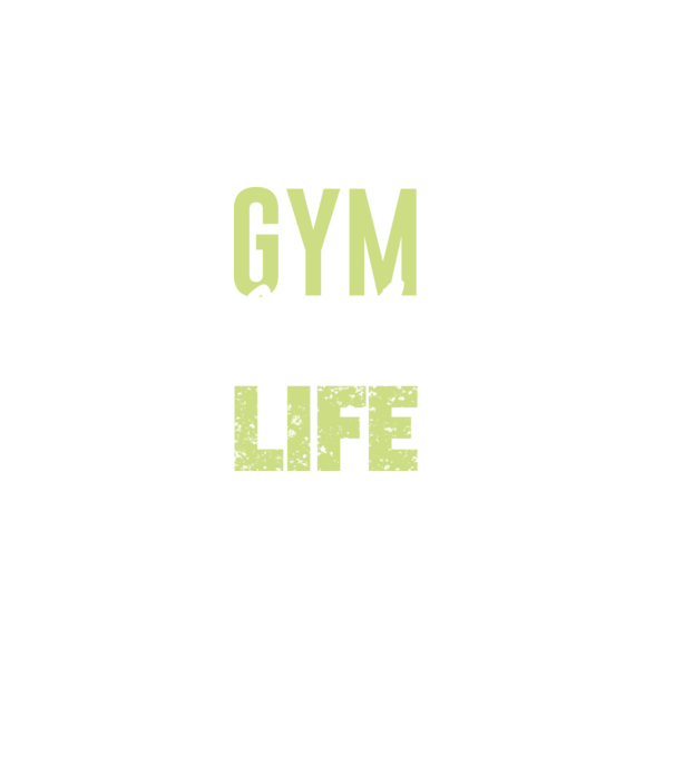 Gym Is My Life - Az edzőterem az életem minta fekete pólón