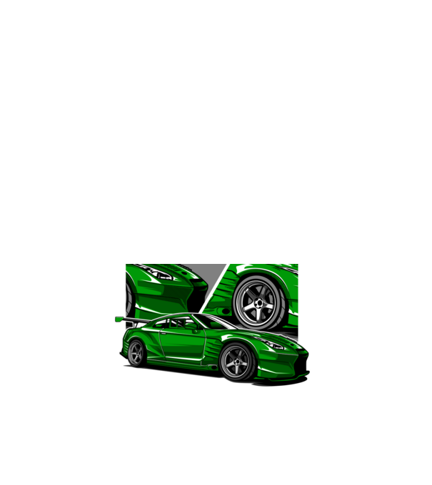 Nissan GT-R minta fehér pólón