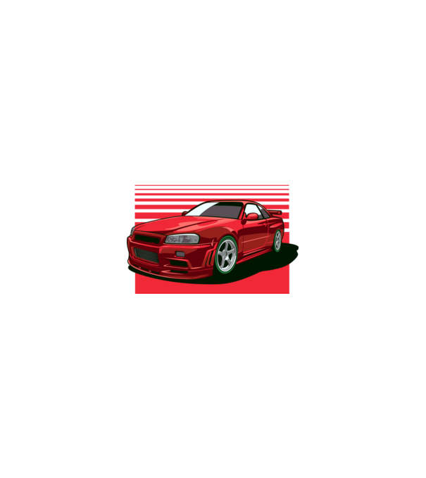 Nissan Skyline GTR minta homokszín pólón