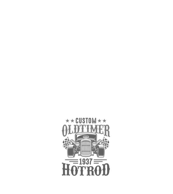 Hot Rod minta sötétkék pólón
