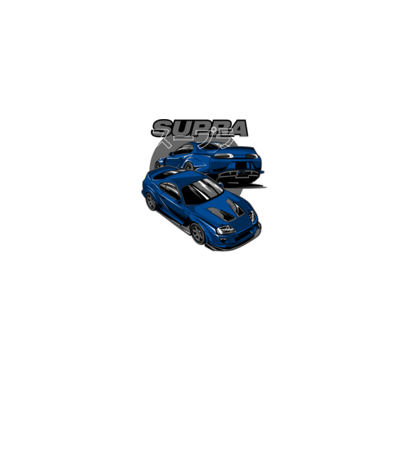Toyota Supra minta fekete pólón