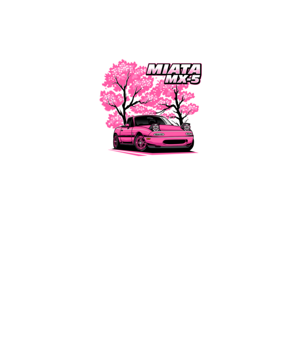Mazda MX-5 Miata minta fekete pólón