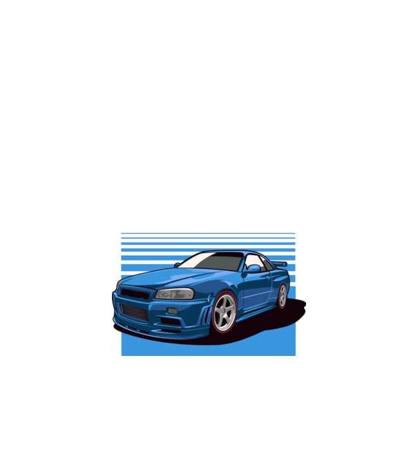 Nissan Skyline GTR minta fekete pólón