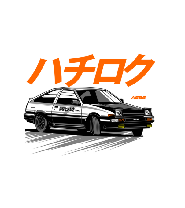 Toyota Sprinter Trueno AE86  minta fehér pólón