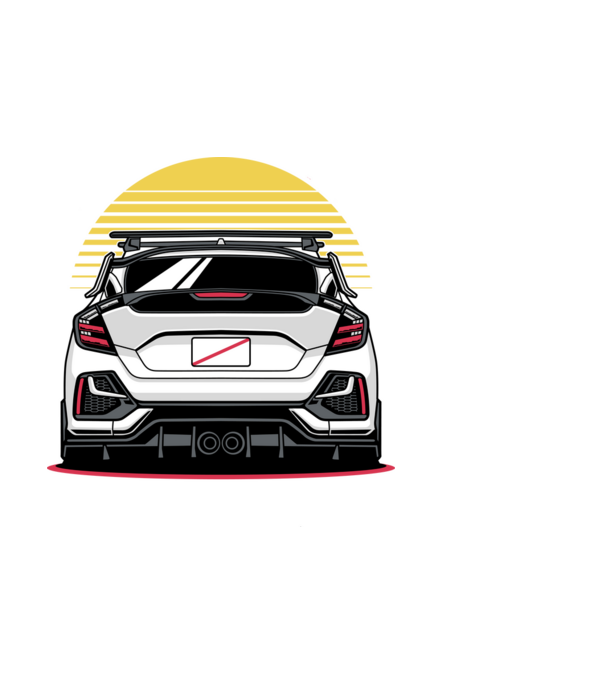 Honda Civic minta fekete pólón