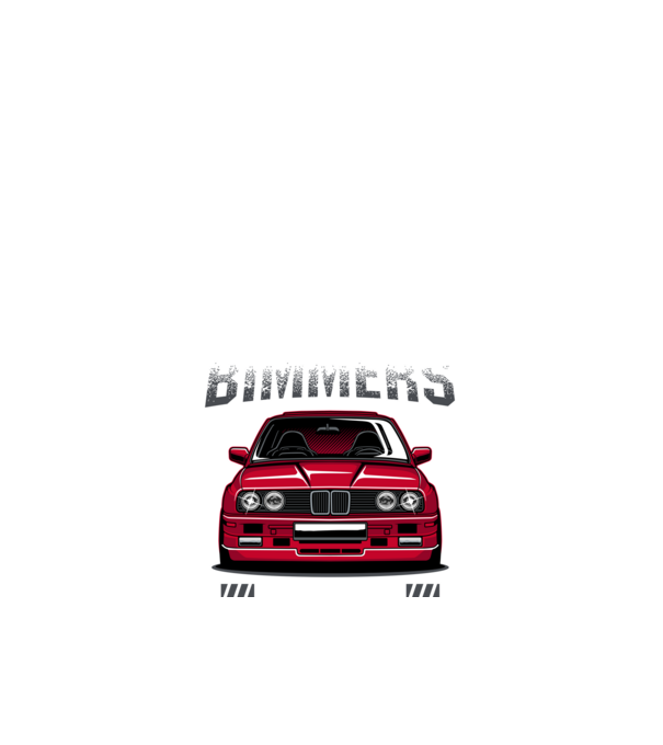 BMW E30 minta fehér pólón
